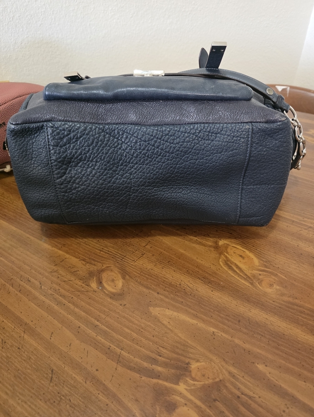 Coach Pinnacle Bette Navy/midnight Blue  Multi Grain Leather Colorblock - Picture 6 of 13